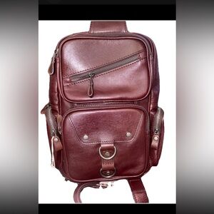 Men's Classic Leather crossbody messenger bag all leather good quality.